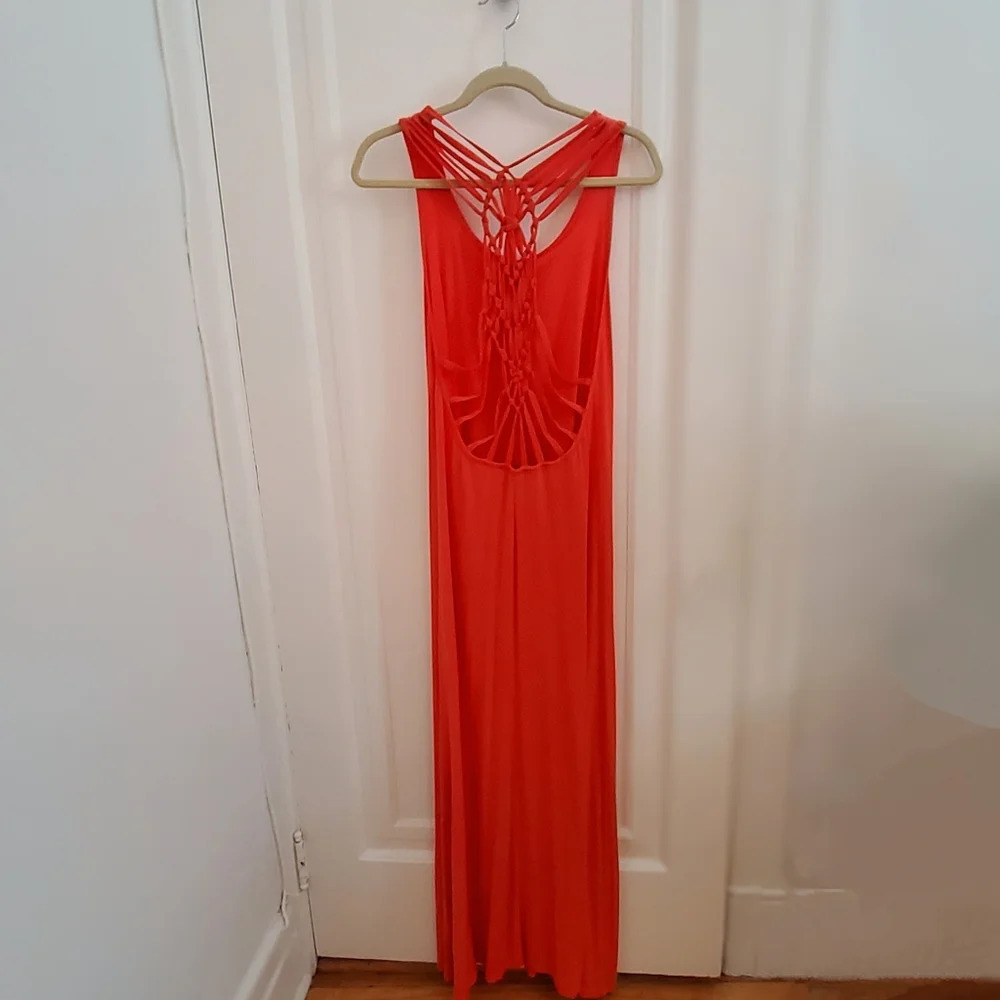GUESS JEANS jersey maxi jersey dress - M
